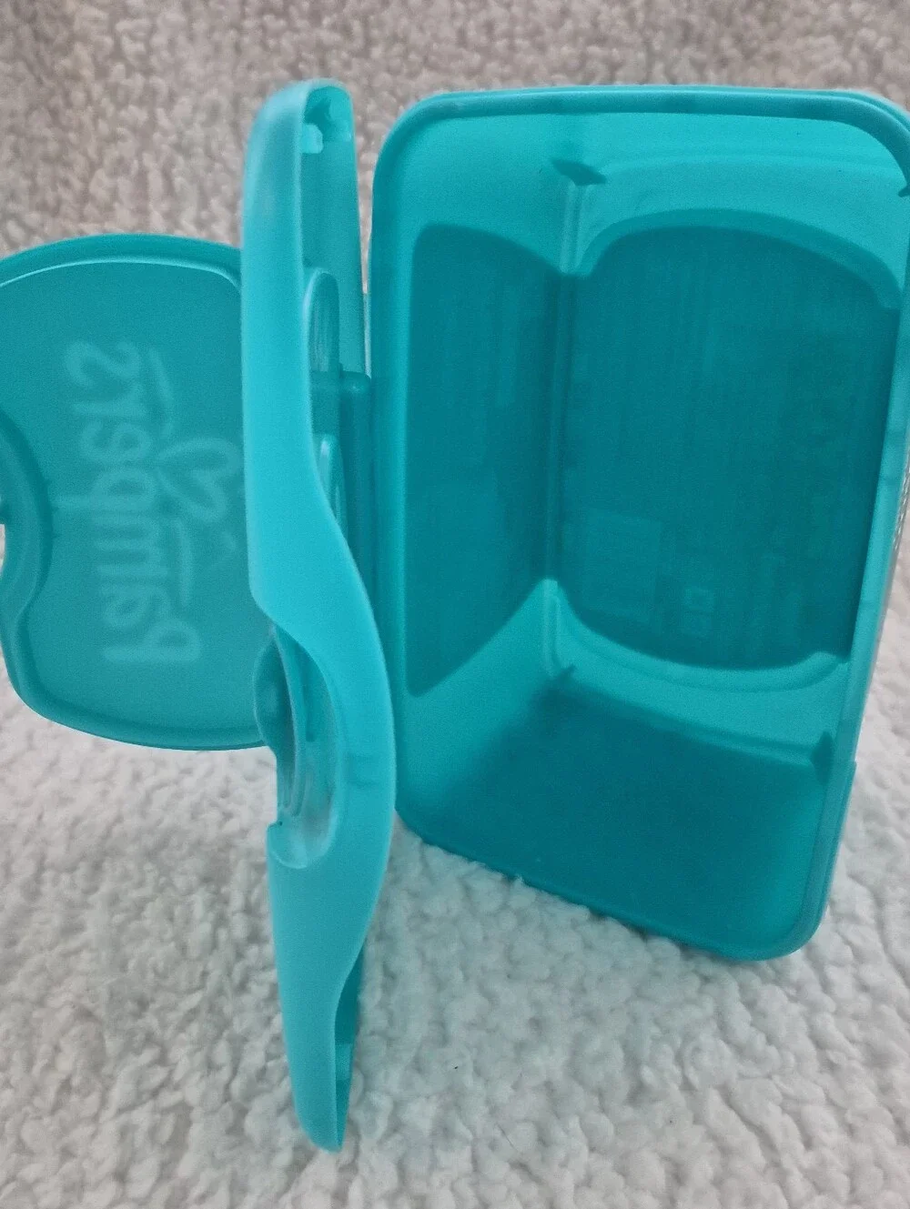 Pampers Baby Wipes Dispenser Box Empty Pop Up Container Blue Green